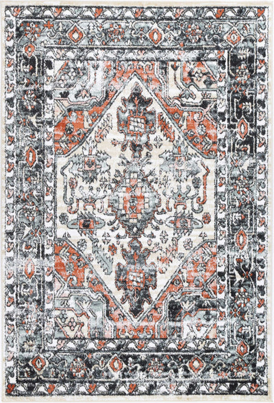 Anatolia Traditional Beige Black Rug 160x230cm