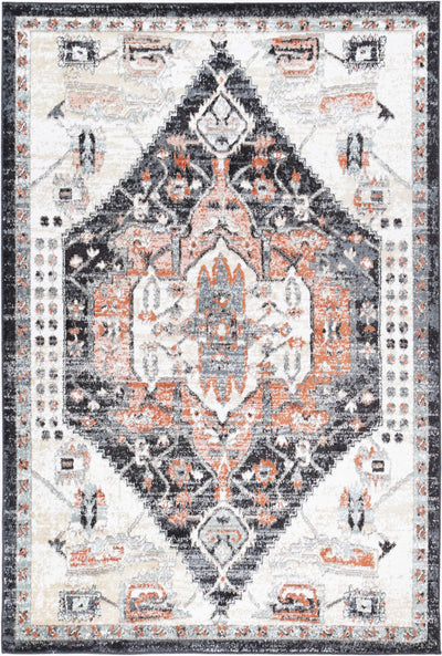 Anatolia Traditional Cream Black Rug 160x230cm