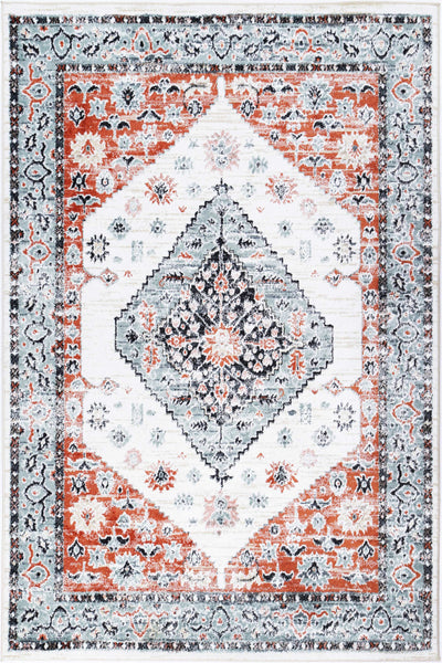 Anatolia Traditional Cream Terracotta Rug 160x230cm