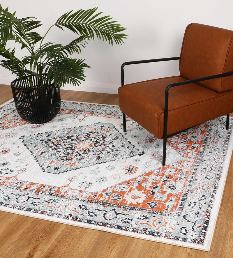 Anatolia Traditional Cream Terracotta Rug 160x230cm