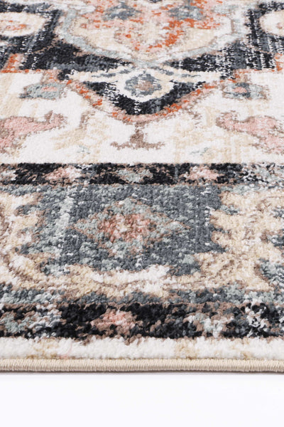 Anatolia Traditional Terracotta Charcoal Rug 160x230cm