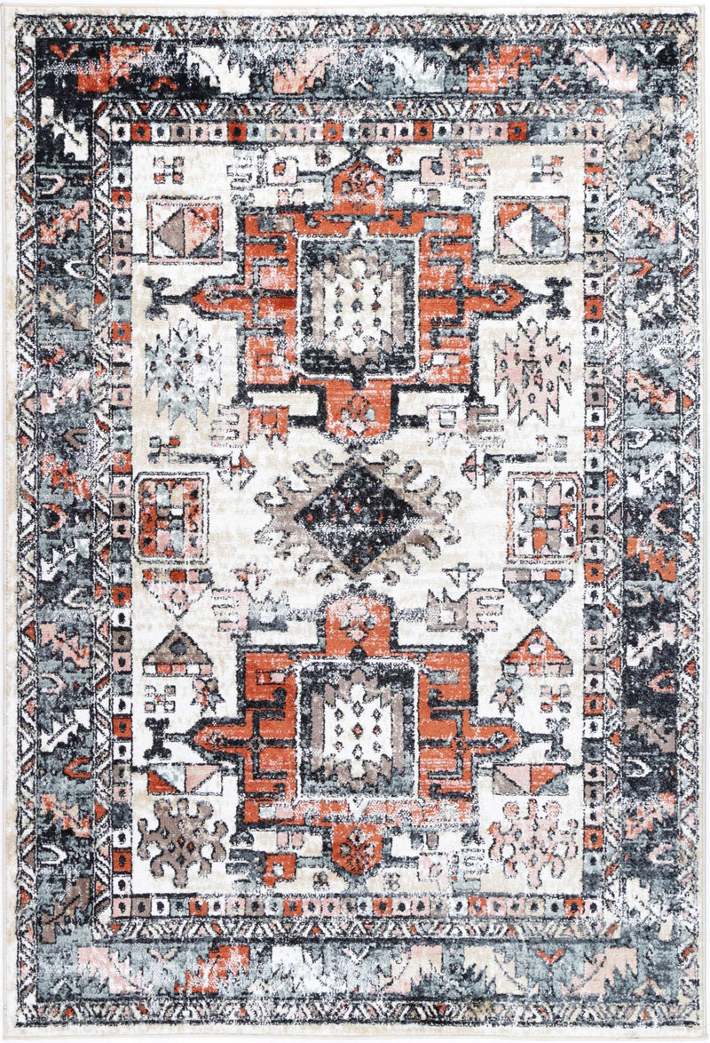 Anatolia Traditional Black Cream Rug 160x230cm