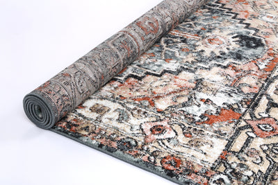 Anatolia Traditional Charcoal Rug 160x230cm