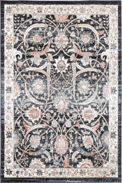 Anatolia Traditional Charcoal Cream  Rug 200x290cm