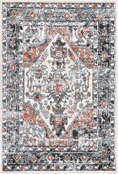 Anatolia Traditional Beige Black Rug 240x330cm