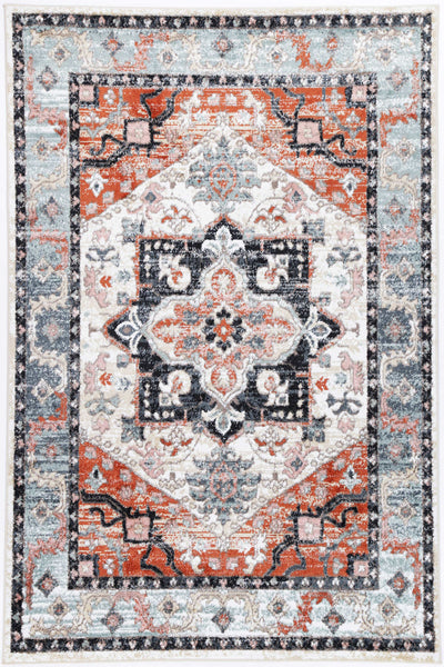 Anatolia Traditional Terracotta Charcoal Rug 240x330cm