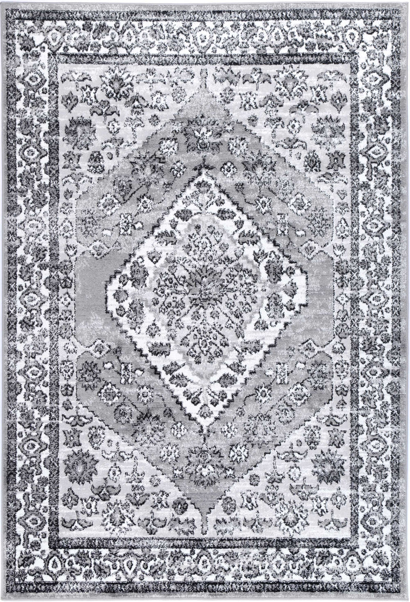 Anatolia Traditional Grey Black Rug 280x380cm