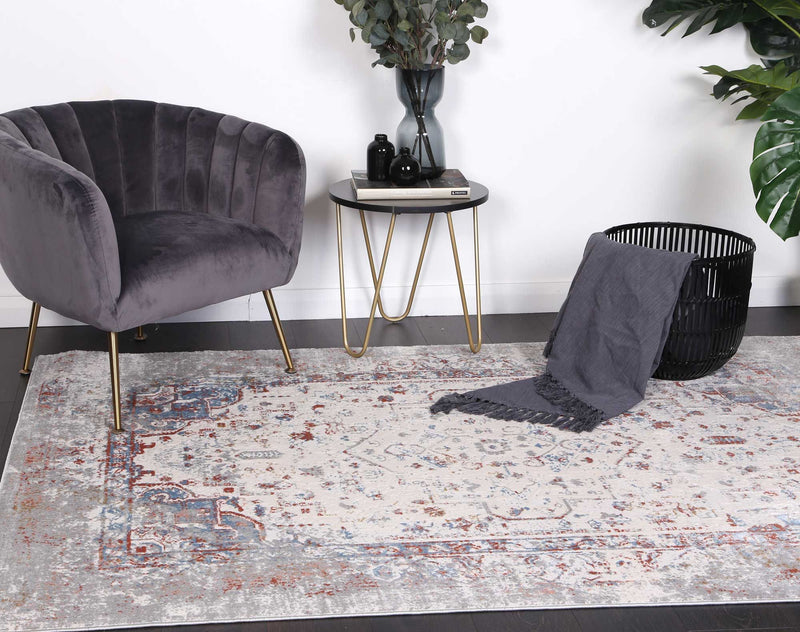 Amelia Grey Multi Contemporary Rug 160x230 cm