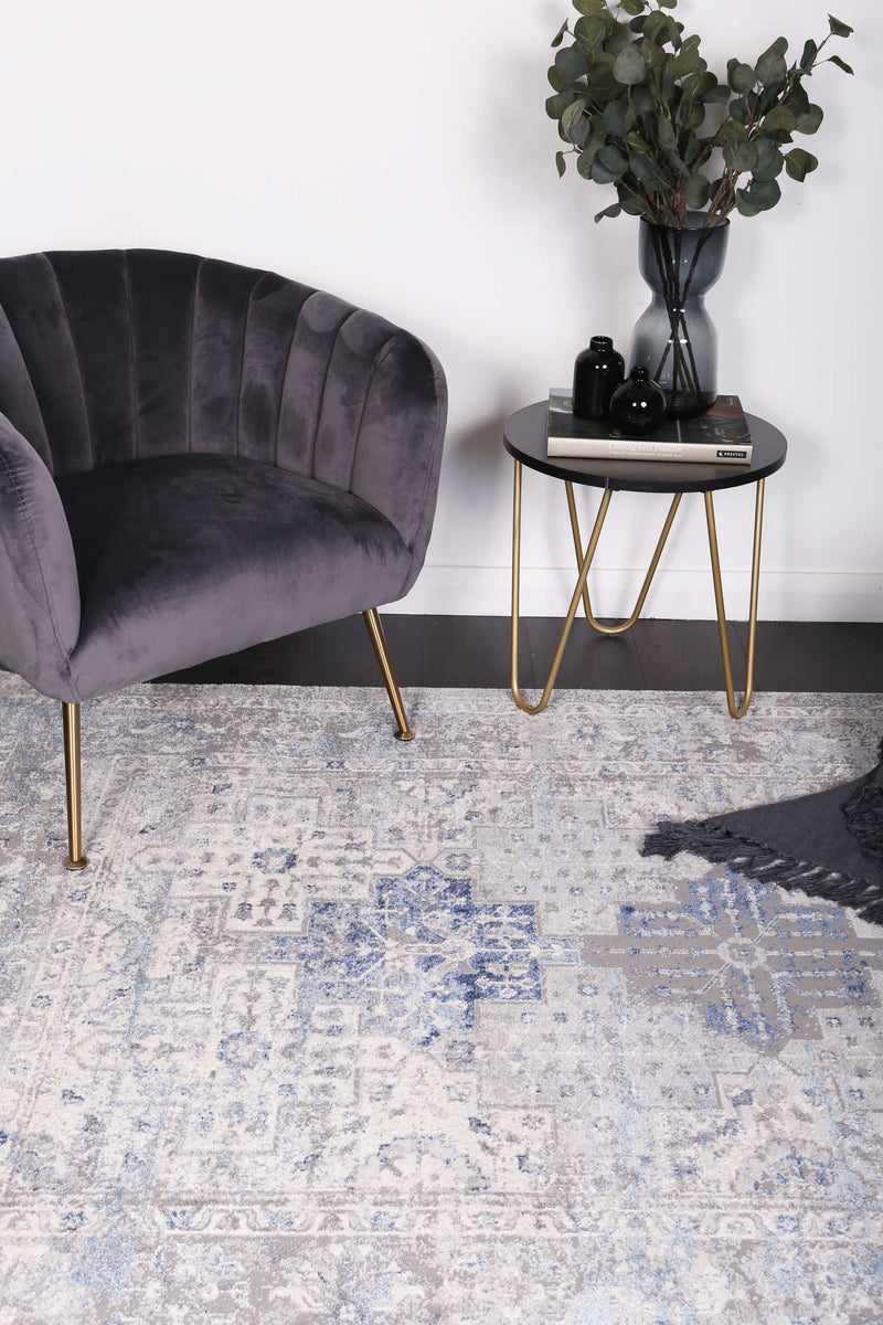 Amelia Navy Blue Oriental Rug 160x230 cm