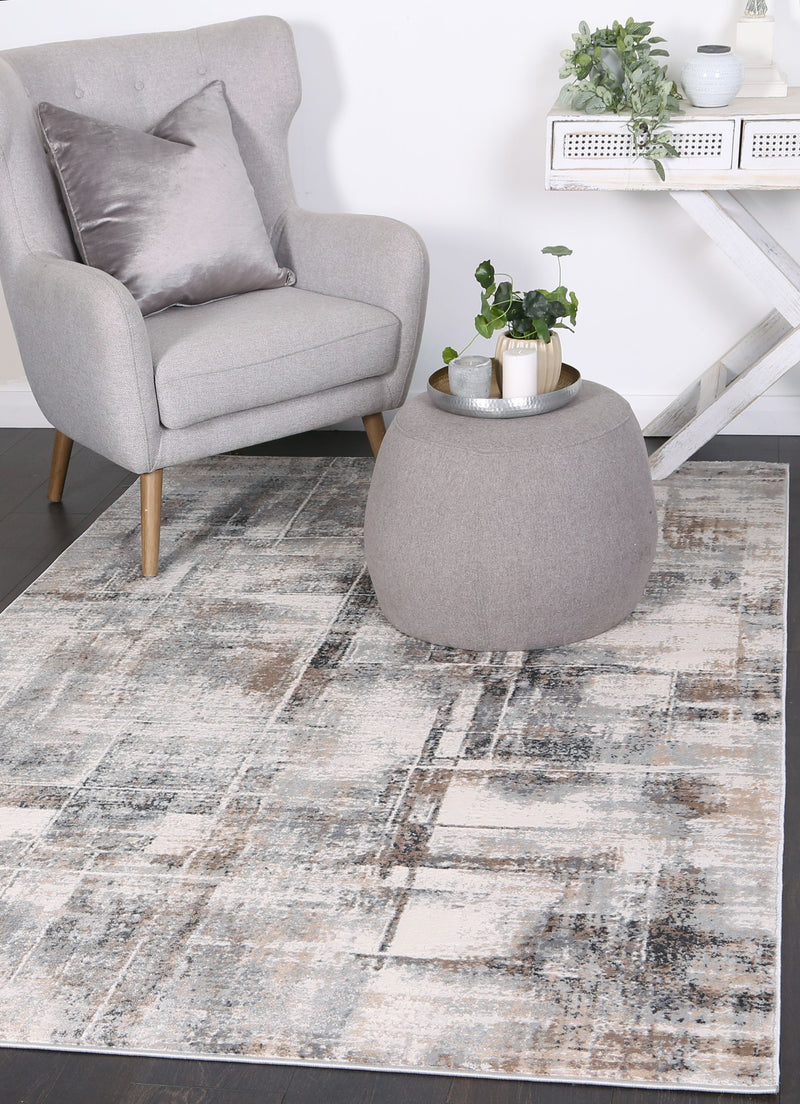 Amelia Beige Grey Modern Rug 160x230 cm