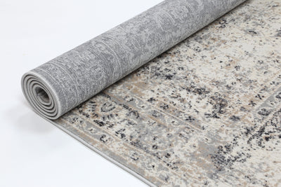 Amelia Beige Grey Contemporary Rug 160x230 cm