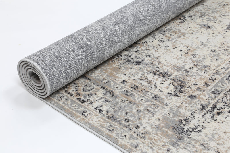 Amelia Beige Grey Contemporary Rug 200x290 cm