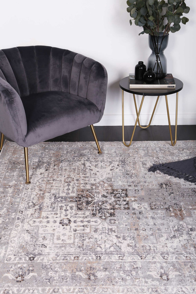 Amelia Grey Oriental Rug 240x330 cm