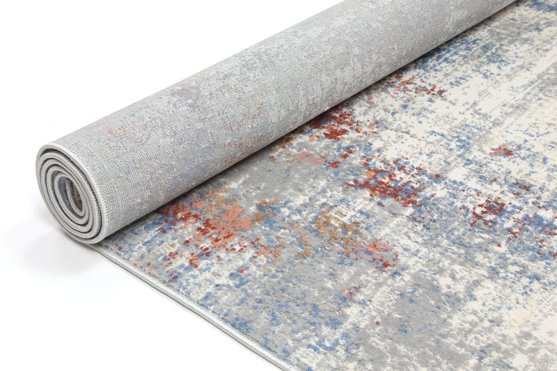 Amelia Grey Multi Modern Rug 80x300 cm