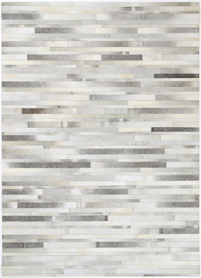 Sky Leather Cowhide Bricks Rug 160x230 cm