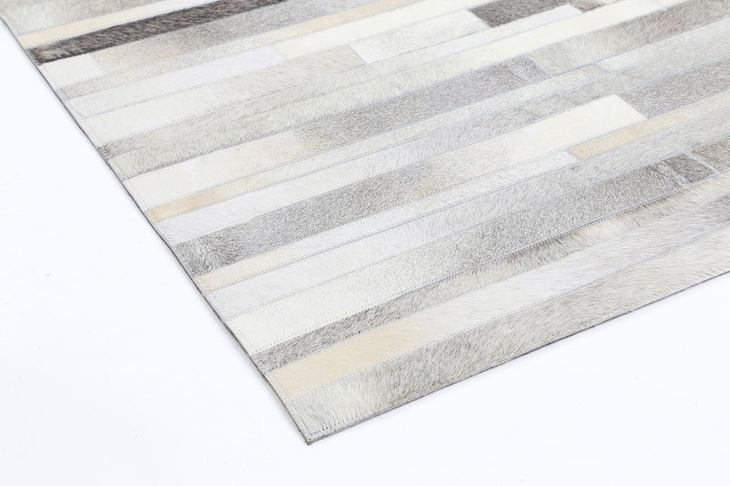 Sky Leather Cowhide Bricks Rug 160x230 cm