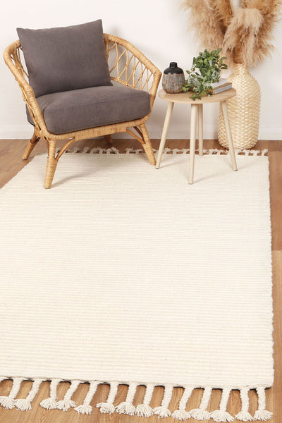 Leilani Modern Wool Cream Rug 160x230cm