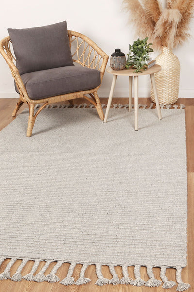 Leilani Modern Wool Grey Rug 160x230cm