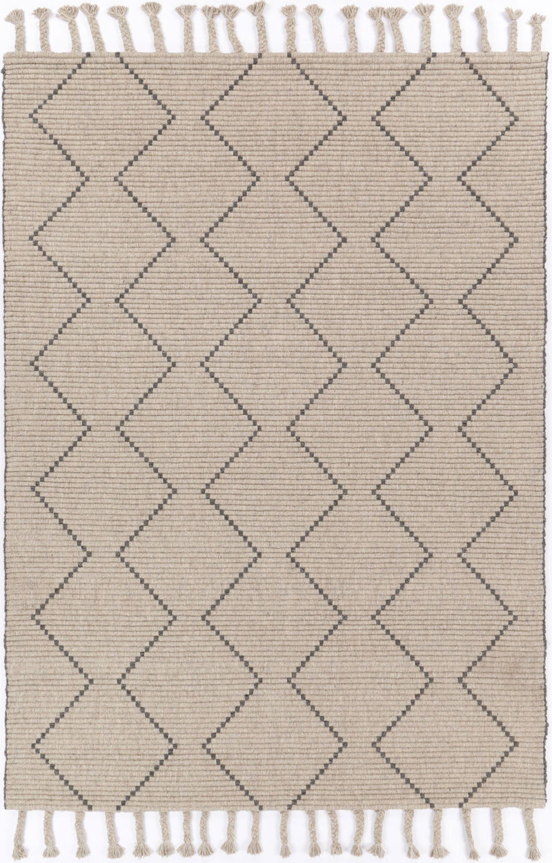 Leilani Diamond Tassel Ash Rug 160x230cm