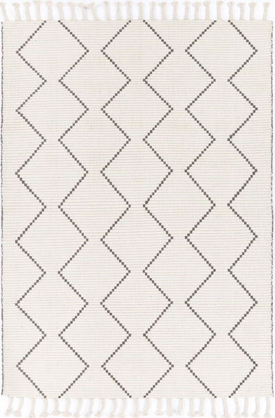 Leilani Diamond Tassel Cream Rug 160x230cm