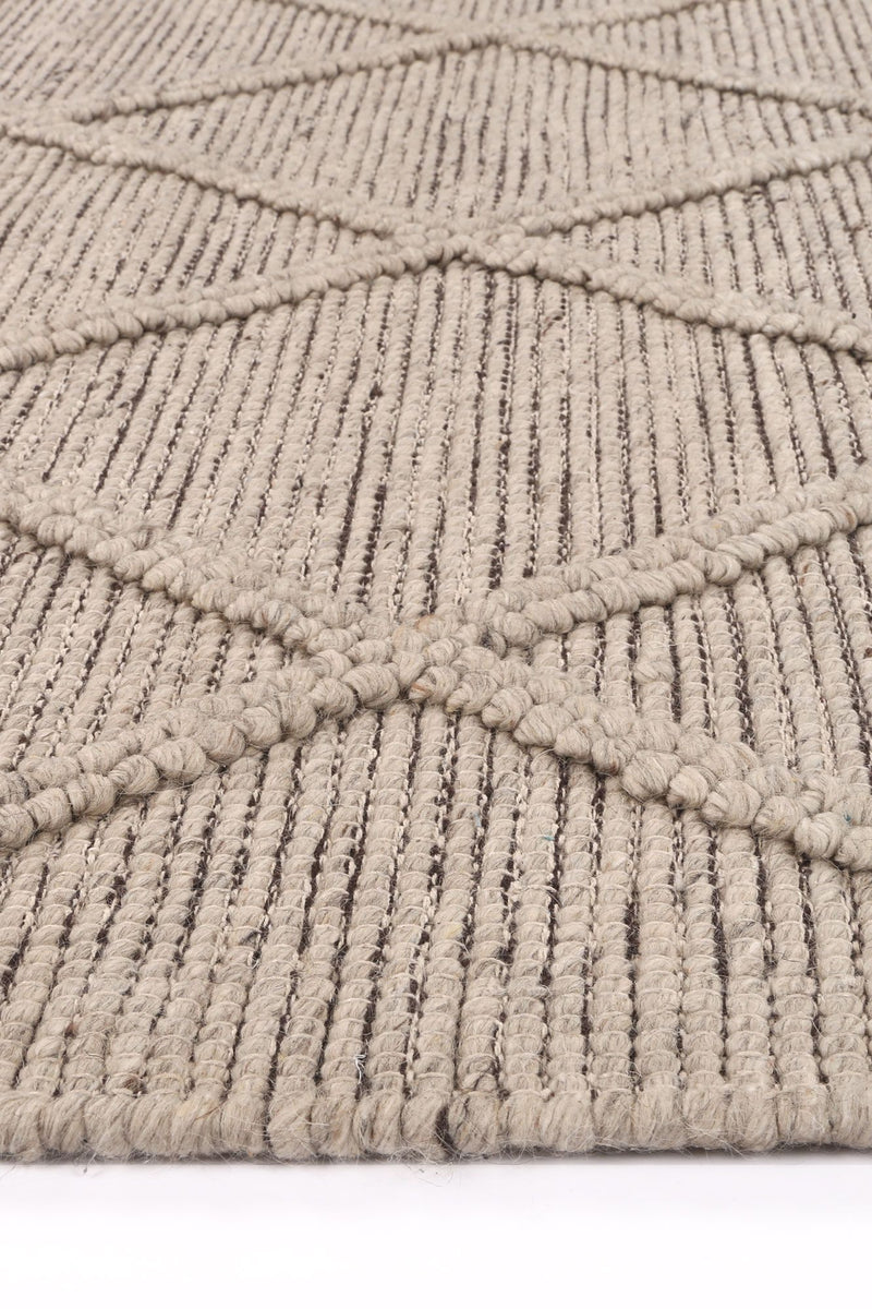 Leilani Diamond Braided Ash Rug 160x230cm