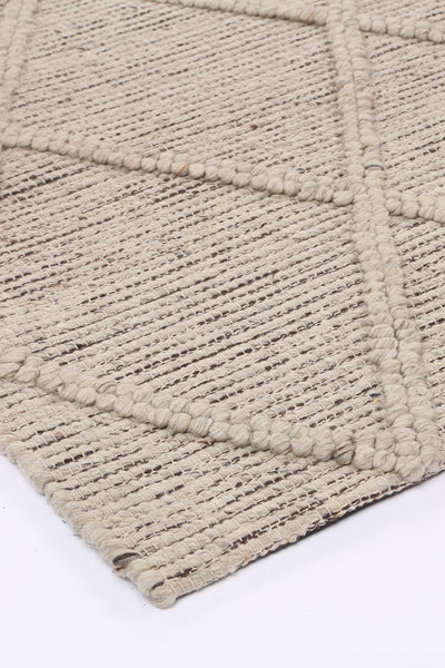 Leilani Diamond Braided Ash Rug 160x230cm