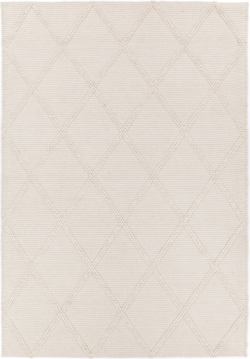 Leilani Diamond Braided Cream Rug 160x230cm