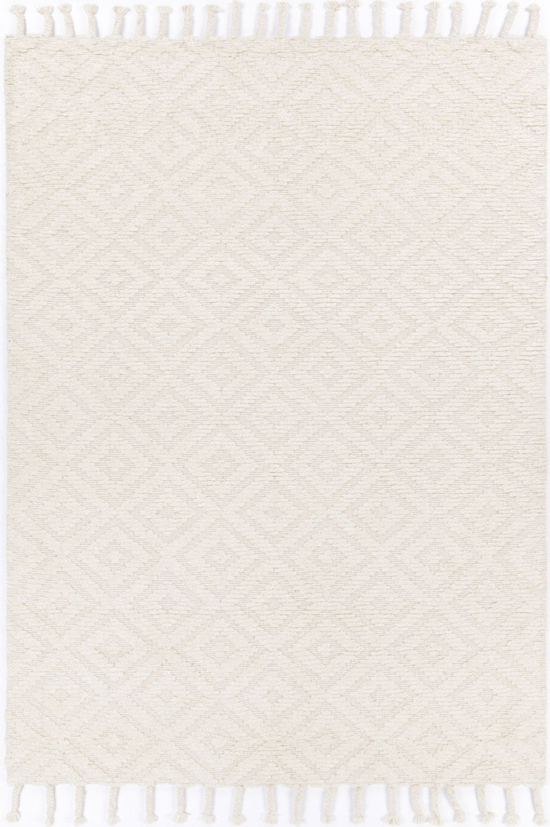 Leilani Plush Diamond Cream Rug 160x230cm