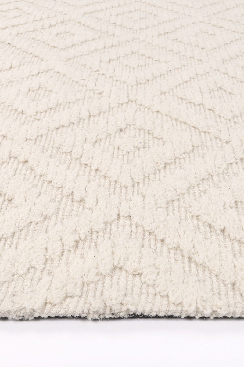 Leilani Plush Diamond Cream Rug 160x230cm