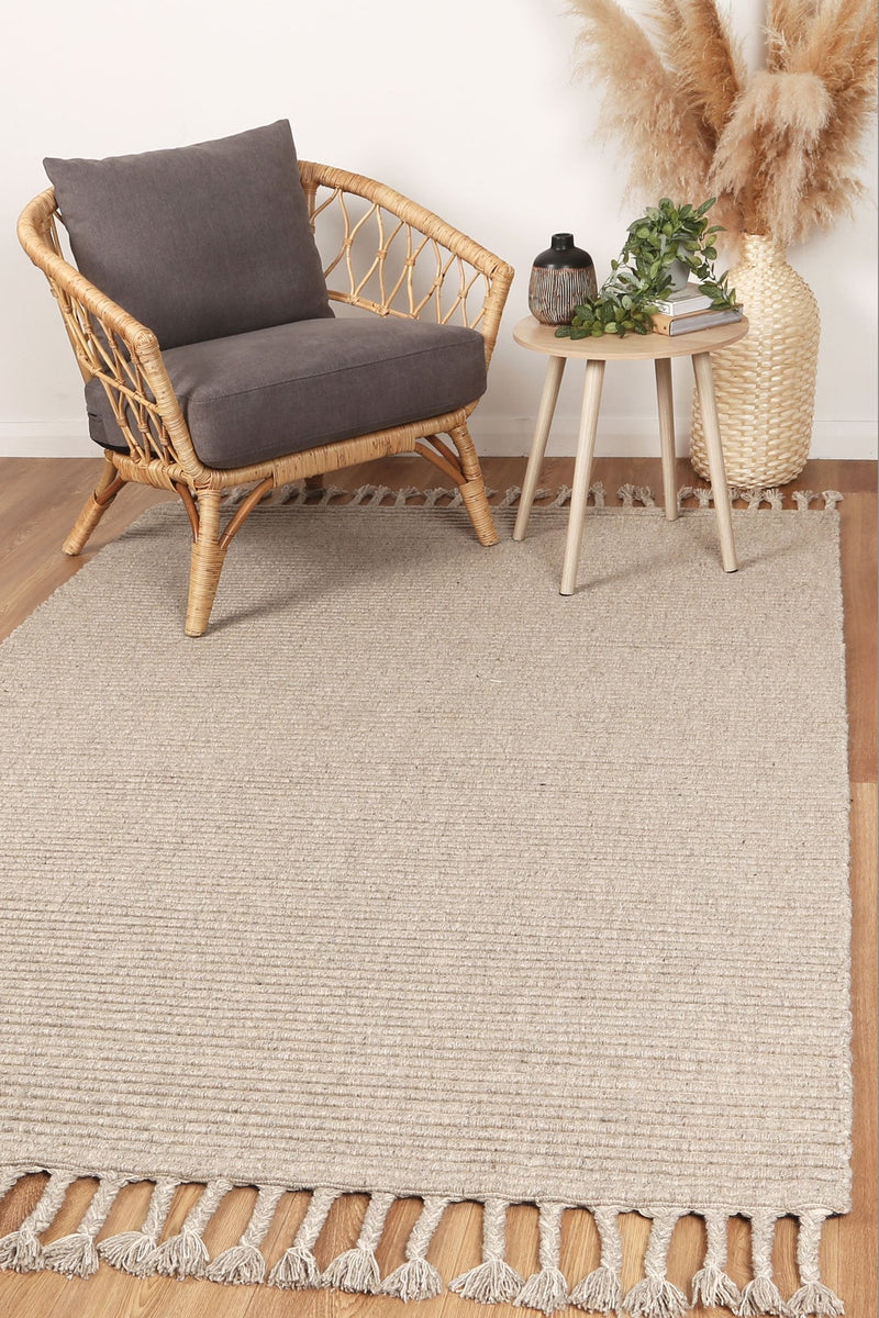 Leilani Modern Wool Ash Rug 200x290cm