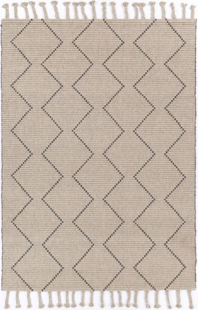 Leilani Diamond Tassel Ash Rug 200x290cm