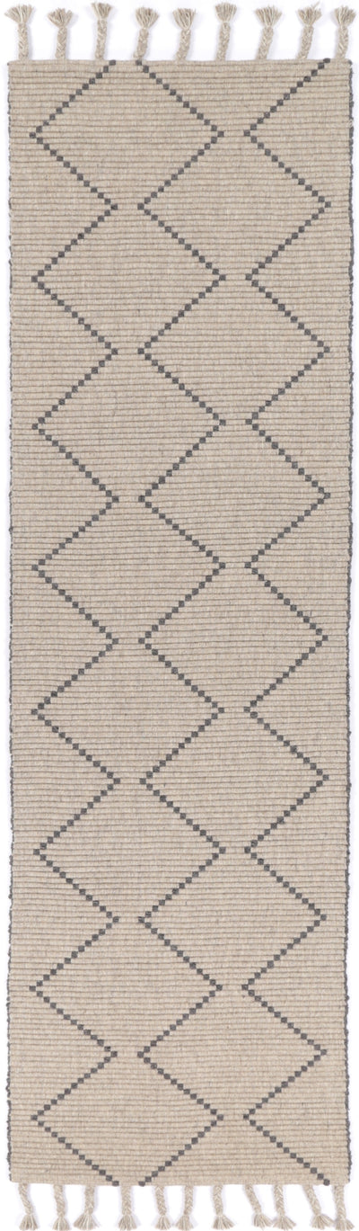 Leilani Diamond Tassel Ash Rug 240x330cm