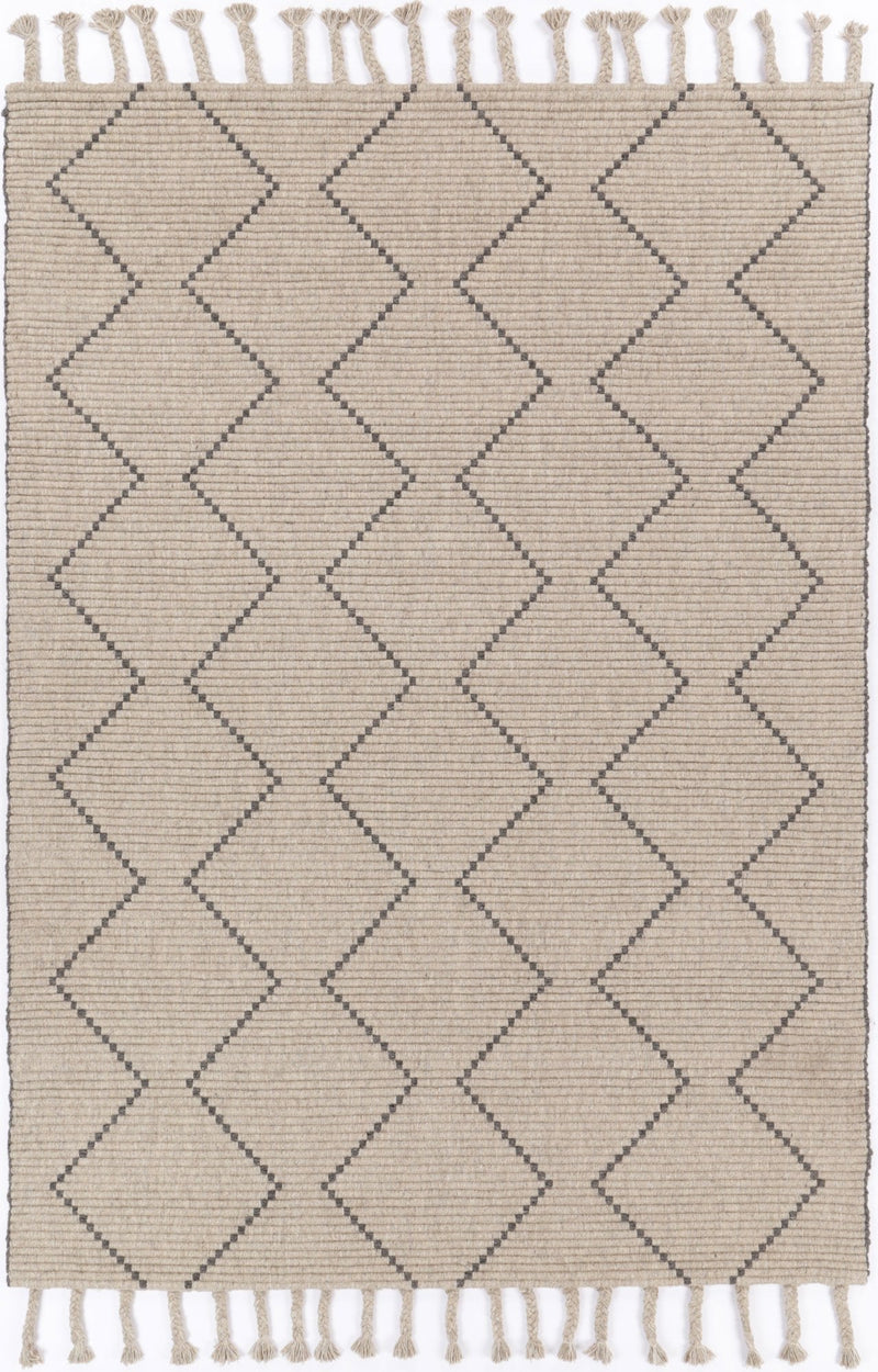 Leilani Diamond Tassel Ash Rug 240x330cm