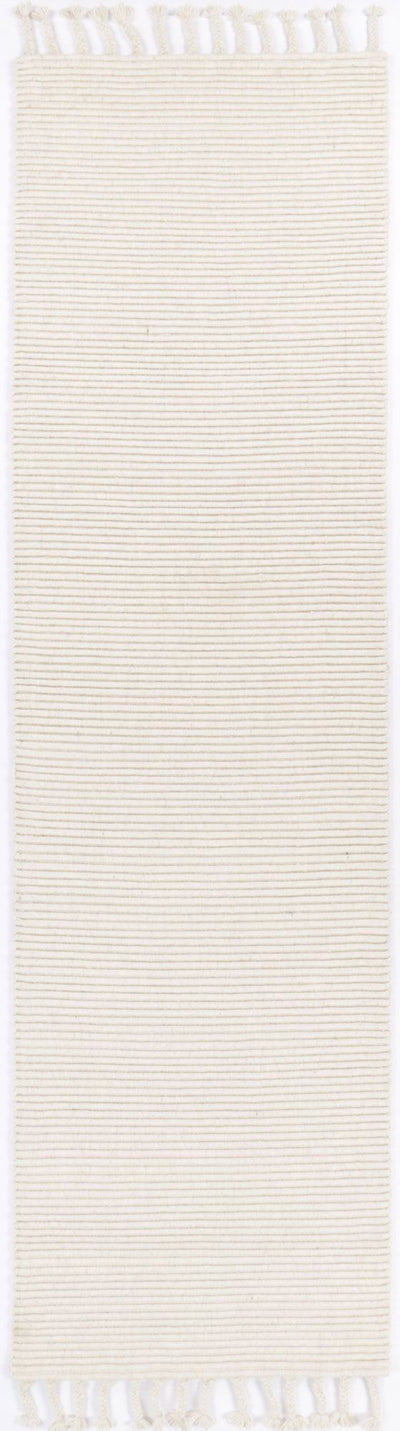 Leilani Modern Wool Cream Rug 80x300cm