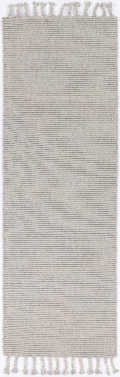 Leilani Modern Wool Grey Rug 80x300cm