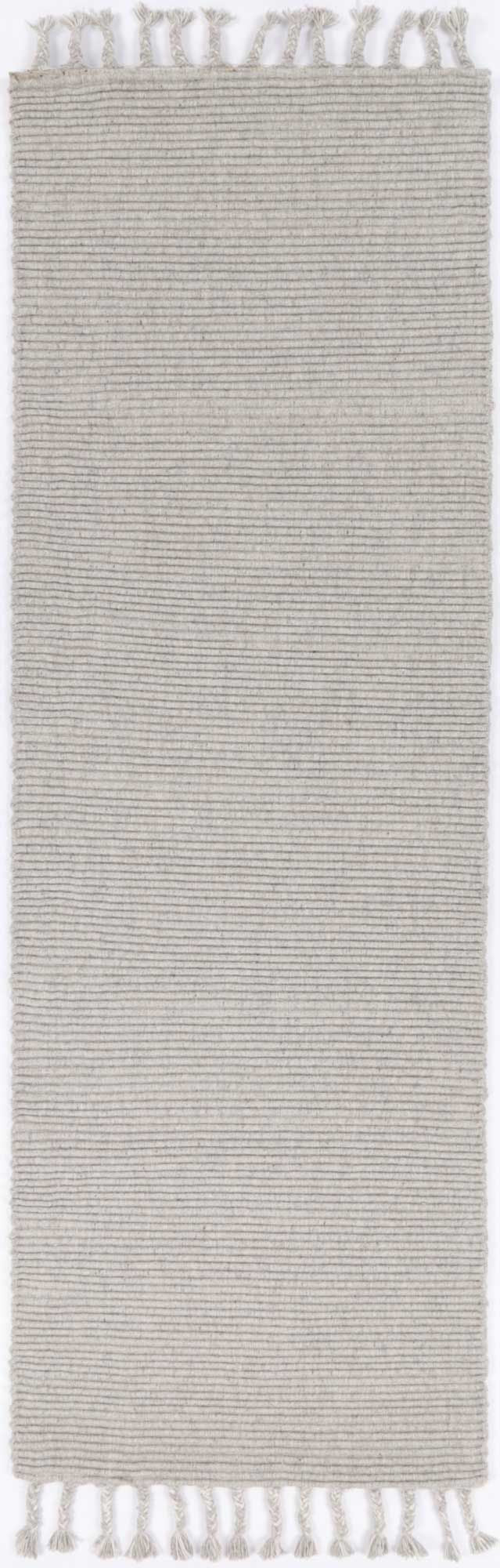 Leilani Modern Wool Grey Rug 80x300cm