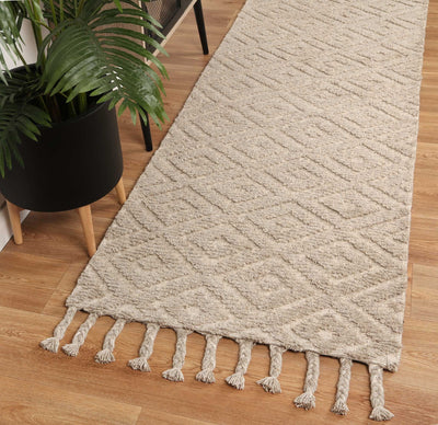 Leilani Plush Diamond Ash Rug 80x300cm