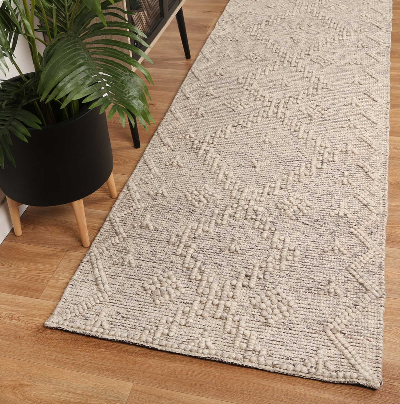 Leilani Boho Chic Ash Rug 80x300cm