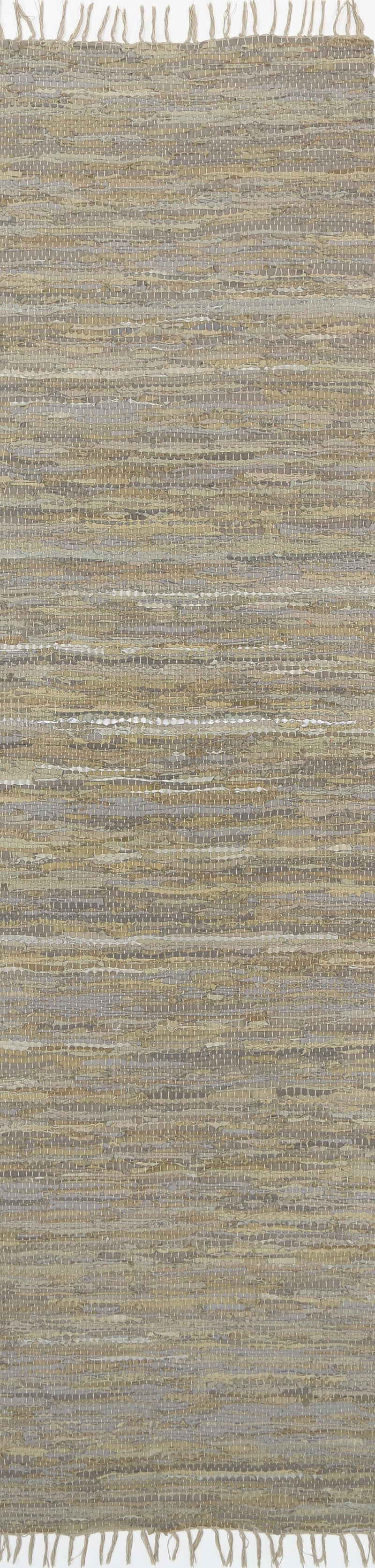 Metro Beige Modern Leather Rug 190x280cm