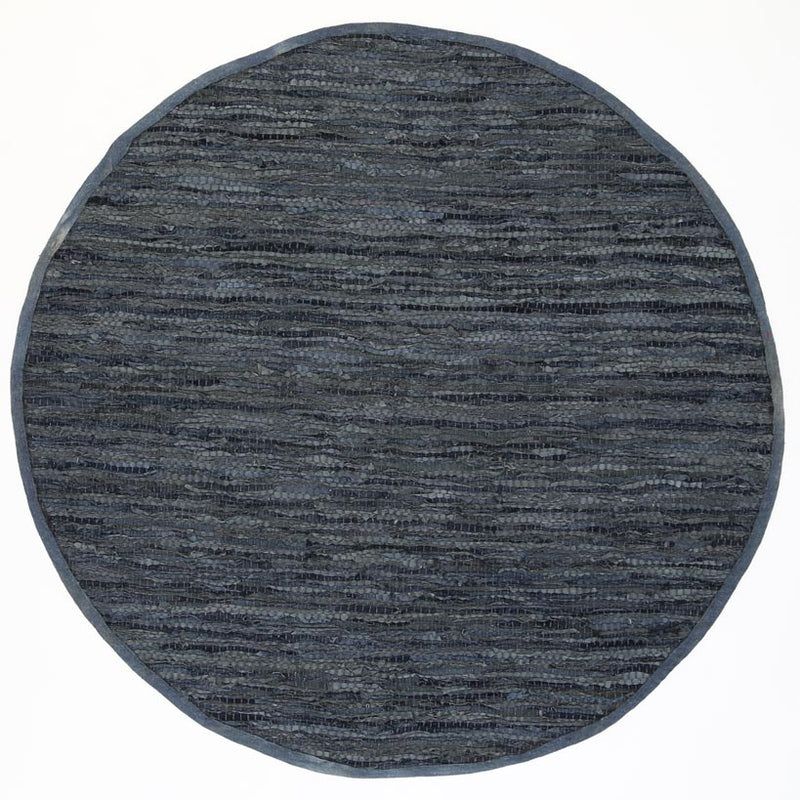 Metro Grey Modern Leather Rug 230x320cm