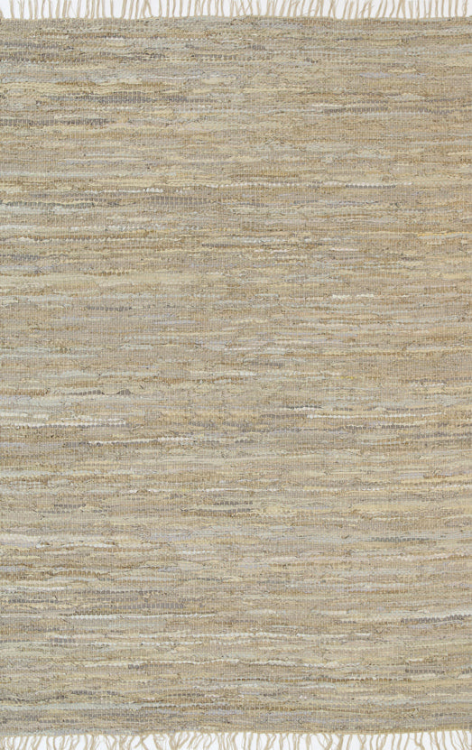 Metro Beige Modern Leather Rug 230x320cm