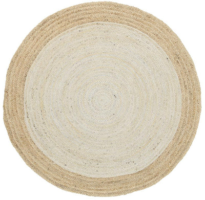 Hampton Light Pink Centre Jute Rug 150x150cm Round