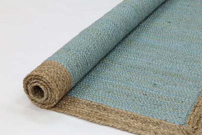 Hampton Blue Centre Jute Rug 150x220cm