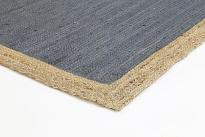 Hampton Grey Centre Jute Rug 150x220cm