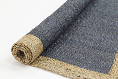 Hampton Grey Centre Jute Rug 150x220cm