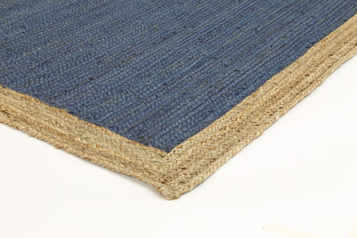 Hampton Navy Blue Centre Jute Rug 150x220cm