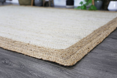 Hampton Light Pink Centre Jute Rug 150x220cm