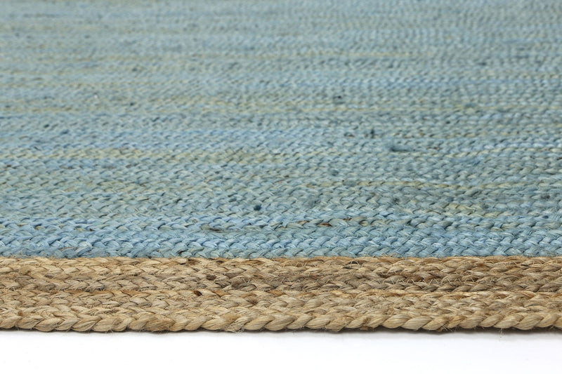 Hampton Blue Centre Jute Rug 190x280cm