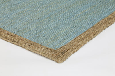 Hampton Blue Centre Jute Rug 190x280cm