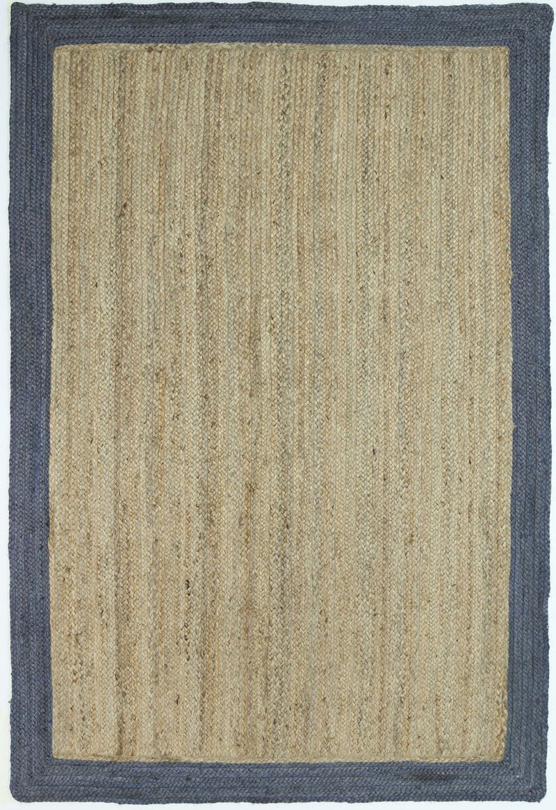 Hampton Grey Border Jute Rug 230x320cm